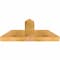 Ekena Millwork Portland Rough Sawn Timber Gable Bracket, Western Red Cedar, 36"W x 16"H x 4"D x 6"F, 11/12 Pitch GBW036X16X0406POR00RWR - alternate 4